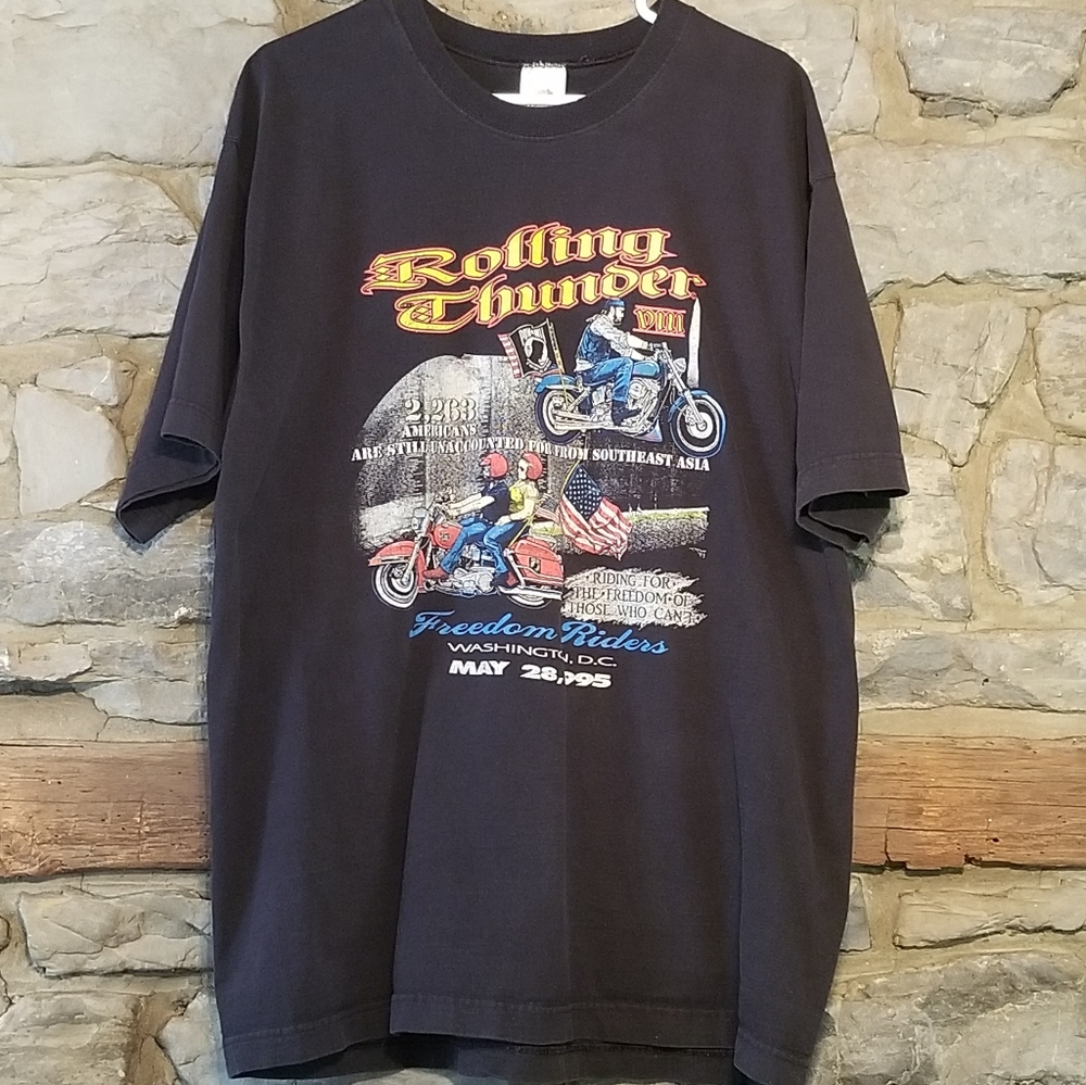 Rolling Thunder VIII Biker Tshirt 1995